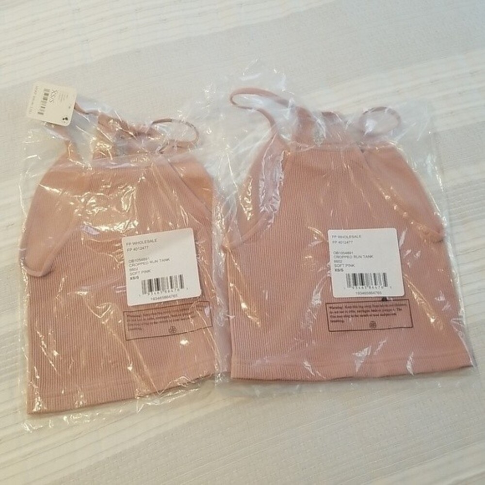 Free People Movement Cropped Run Tank Top in Soft Pink size XS=0-2 - Picture 8 of 15